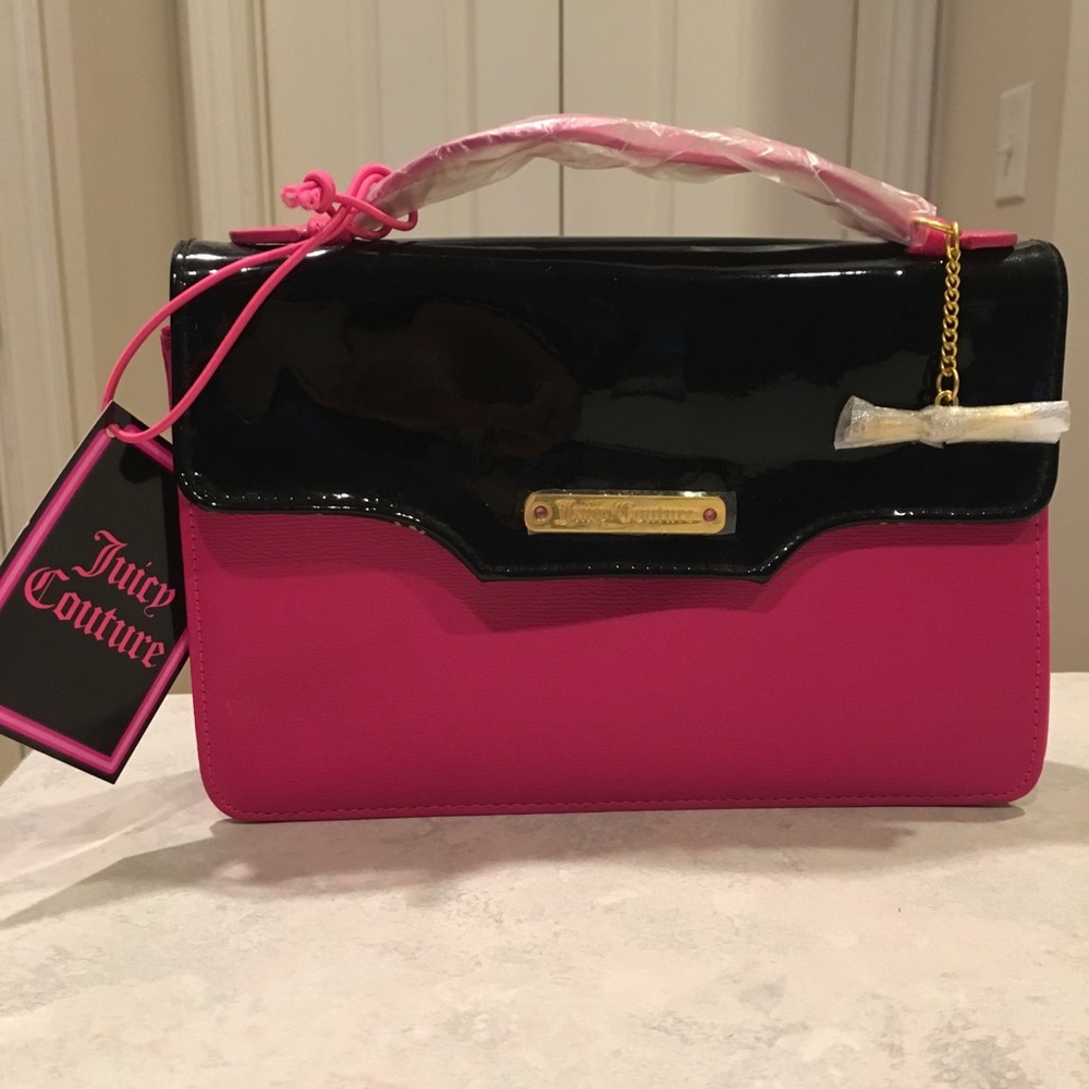 Juicy Couture Patent Flap Clutch - Picture 1 of 5